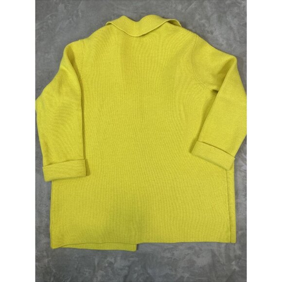 Women’s Talbots Cardigan Sweater Yellow Wool Blend Plus Size X - Picture 8 of 11